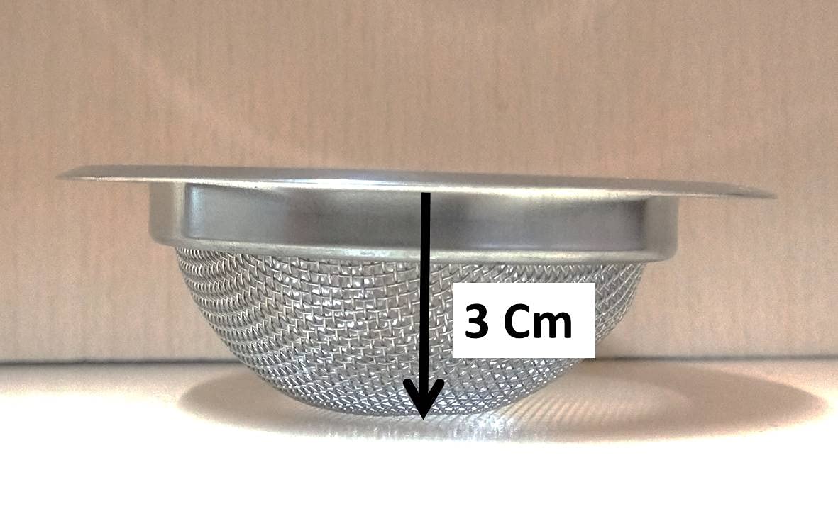 Bliss Imaashi Stainless Steel Strainer/Mesh Kitchen Drain Basin Net Basket Filter Hair Catcher Stopper Drainer Sink Jali, 10 cm (Silver) 1