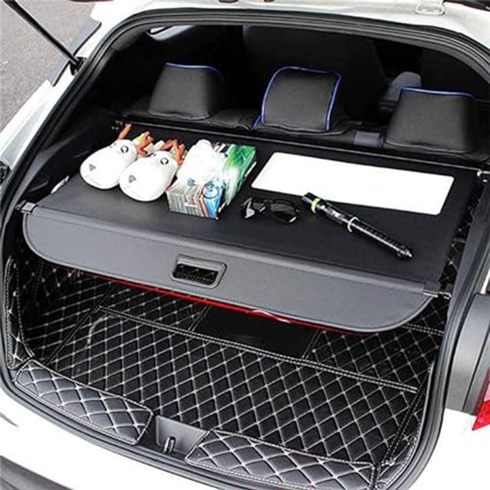 Ausziehbar Kofferraumabdeckung Rollo für Audi A3 Sportback (8Y) Hatchback 2021,Kofferraum Schutz Abdeckung Versenkbares Sicherheits Abschirmungs-Organizer Auto-Regale-Zubehö