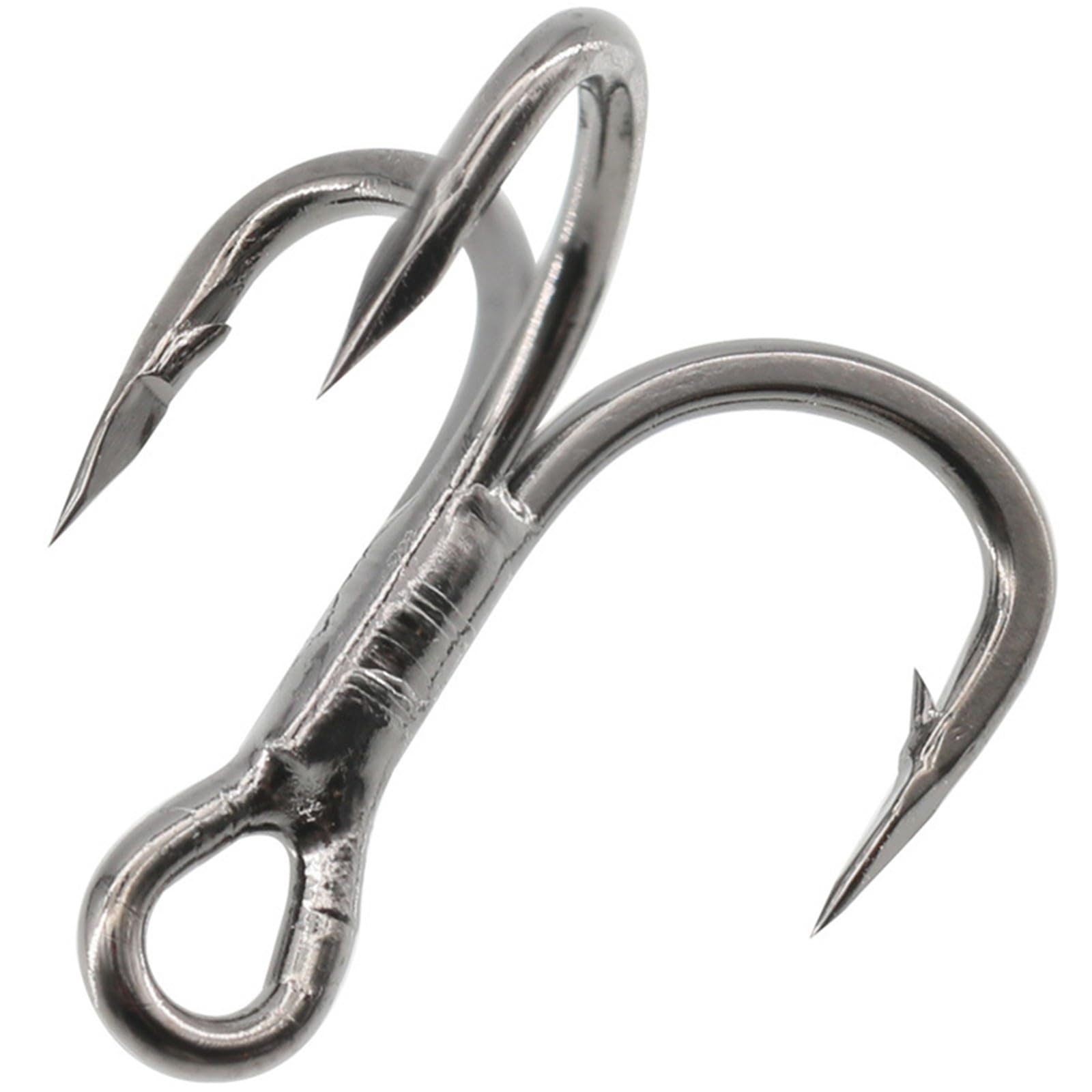 Ami da Pesca 20PCS Ami tripli Amo da Pesca for Caccia Grossa Pesce Azzurro Salmone Kingfish 3/0#2/0#1/0#1#2#4#6#8#