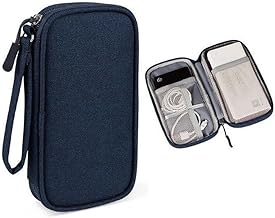 Cord Organizer, Travel Cable Organizer Bag, Electronics Accessories, Small Case Pouch Electronics, Gadget Travel Bag for Business Trips and Home Use Lightweight Design(Navy)