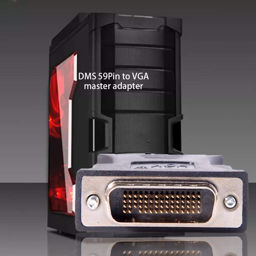 Wiring Connecting Terminals - 1 to 1 DMS-59 DMS59 59Pin DVI Male to 1-Port VGA Female Video Y Splitter Short Cable 1 PC to 1 Monitor