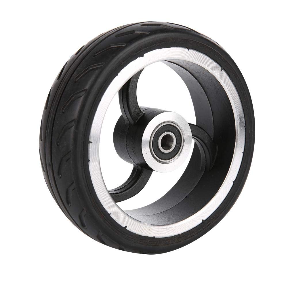 Ruota monopattino elettrico, Alta elasticità resistente all'abrasione ruota scooter 5-6 pollici lega alluminio gomma for spostamenti urbani quotidiani e viaggi compatti