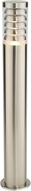 Saxby Tango 9.2W Brushed Stainless Steel IP44 Outdoor Garden LED Floor Bollard Light