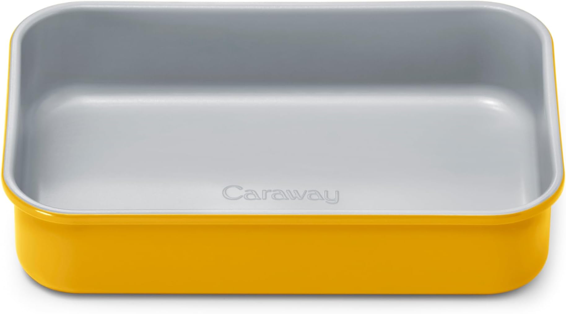 Caraway Nonstick 9” x 6.5” Small Rectangle Baking Pan – Non-Toxic, PTFE & PFOA Free – Aluminized Steel Core – Deep Ceramic Baking Pan for Casseroles, Lasagna & More - Marigold