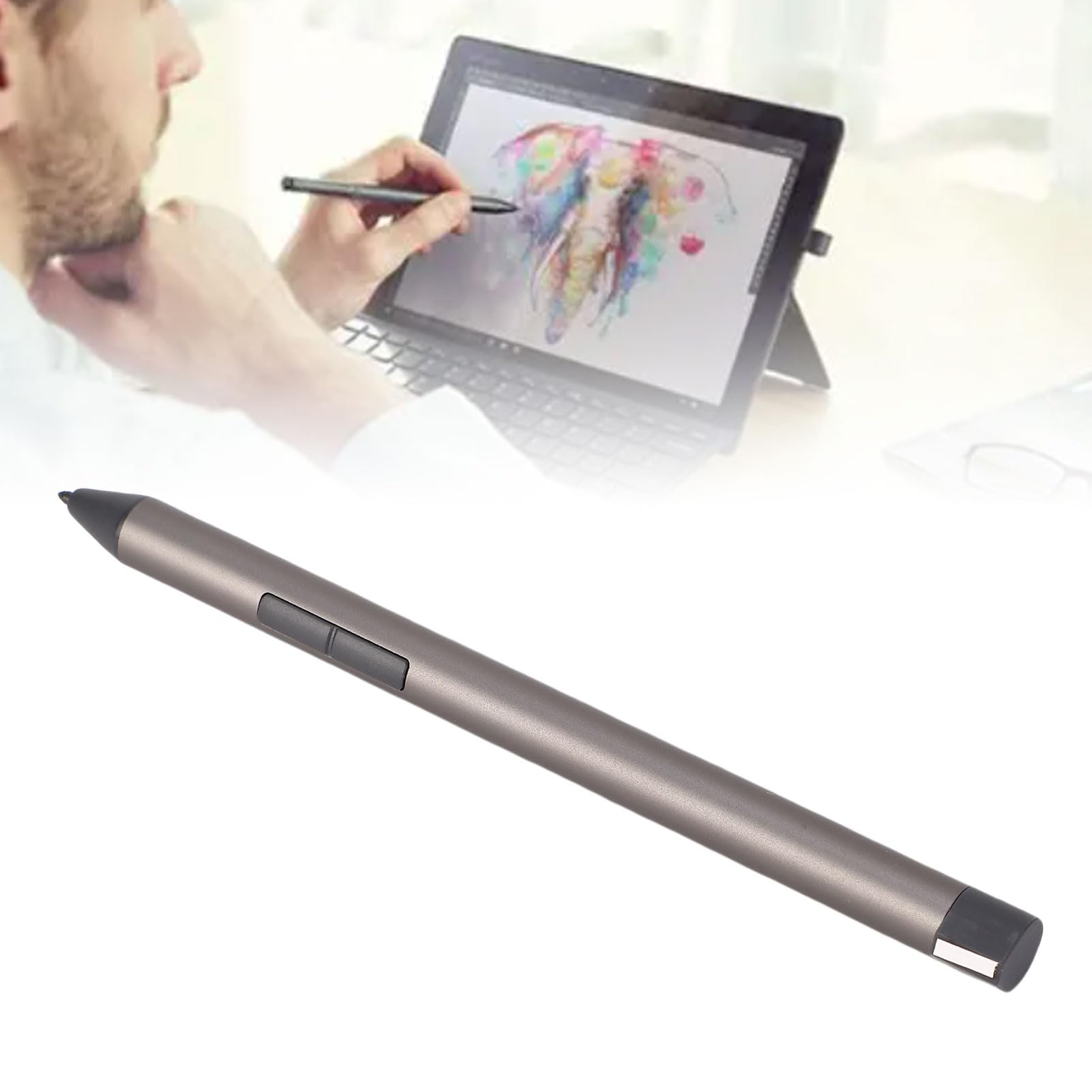 Lápiz capacitivo digital, diseño eficiente y sensible para tablet Yoga Air 14C X1, cuerpo de metal