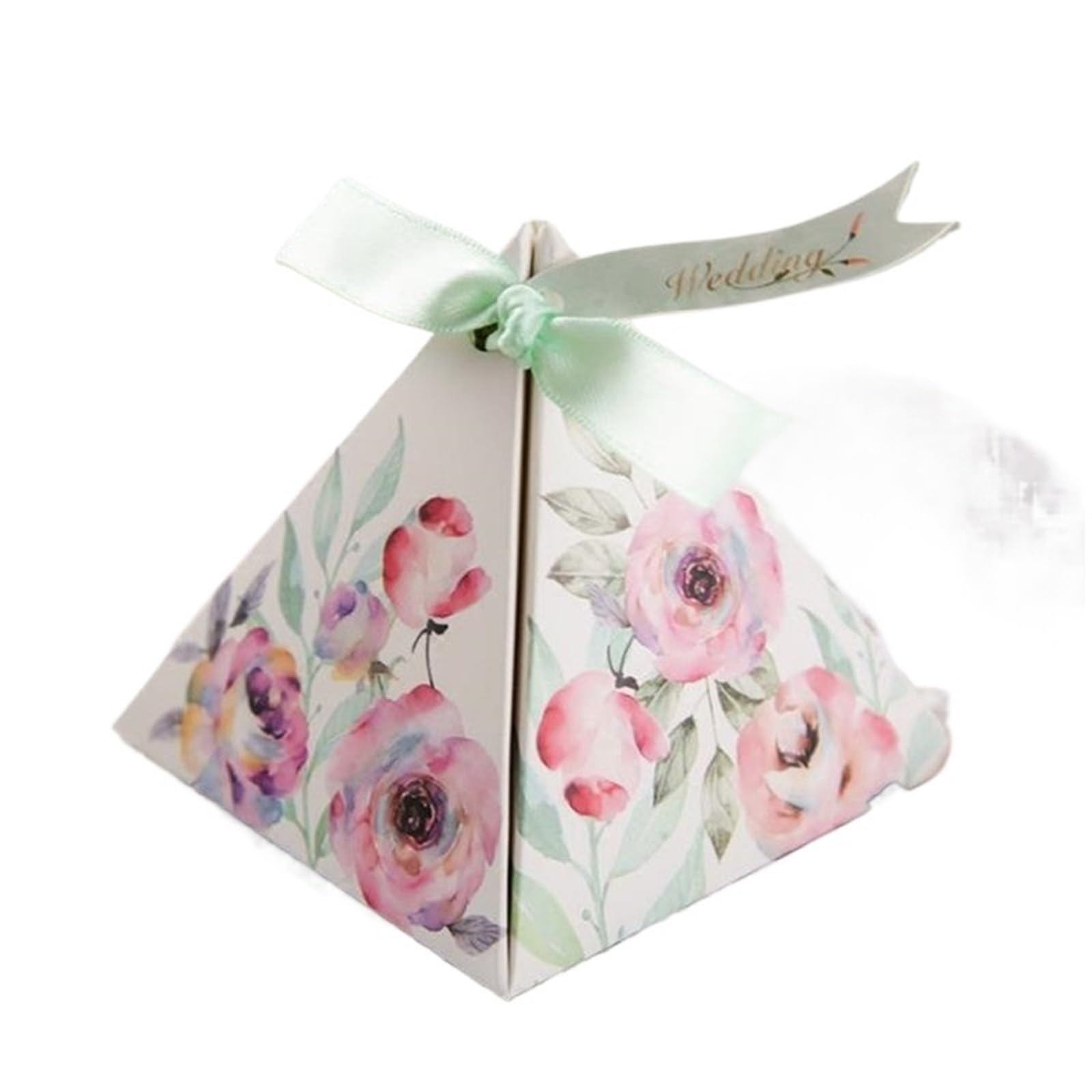 La boda dulce de la flor Rose camelia favorece el empaquetado caja los regalos del chocolate las cajas caramelo(100pcs)