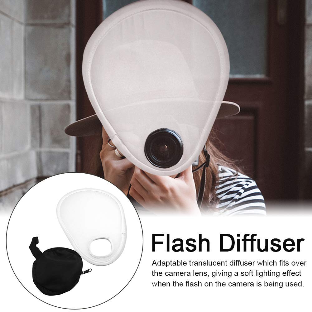 EBTOOLS Riflettore Diffusore Pieghevole Per Flash – Softbox Portatile Per Fotografia In Plastica - 2