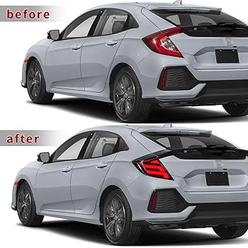 Honda civic fk7 fk8テールランプ 4個セット Amazon | ホンダ シビック テールランプ FK7/FK8/type r 専用 全LED