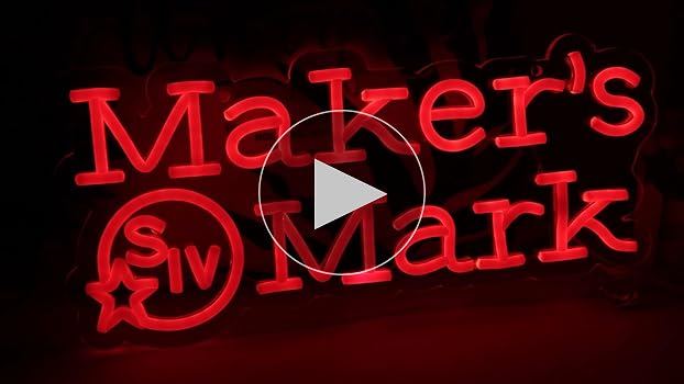 LED★ネオンサイン★メーカーズマーク★ウイスキー★BAR★PUB★ネオン★レア LED☆ネオンサイン☆メーカーズマーク☆ウイスキー☆BAR☆PUB