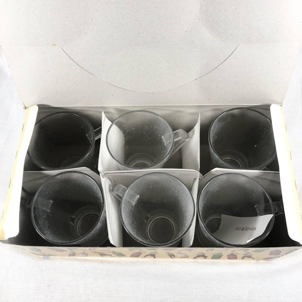 坂本龍一 サントネージュワイングラス 6個セット 甲斐の国 当時物 協和発酵 ノベルティグッズ レトロ 2