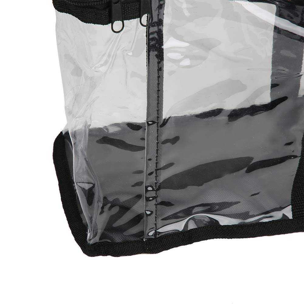 Sac De Transport De Livre, Sac De Rangement Transparents, Pochette a Livre, Organisateur De Stockage De Sac De Portable De Grande Capacité, pour la Collection D'outils Ménagers De Livre De CD