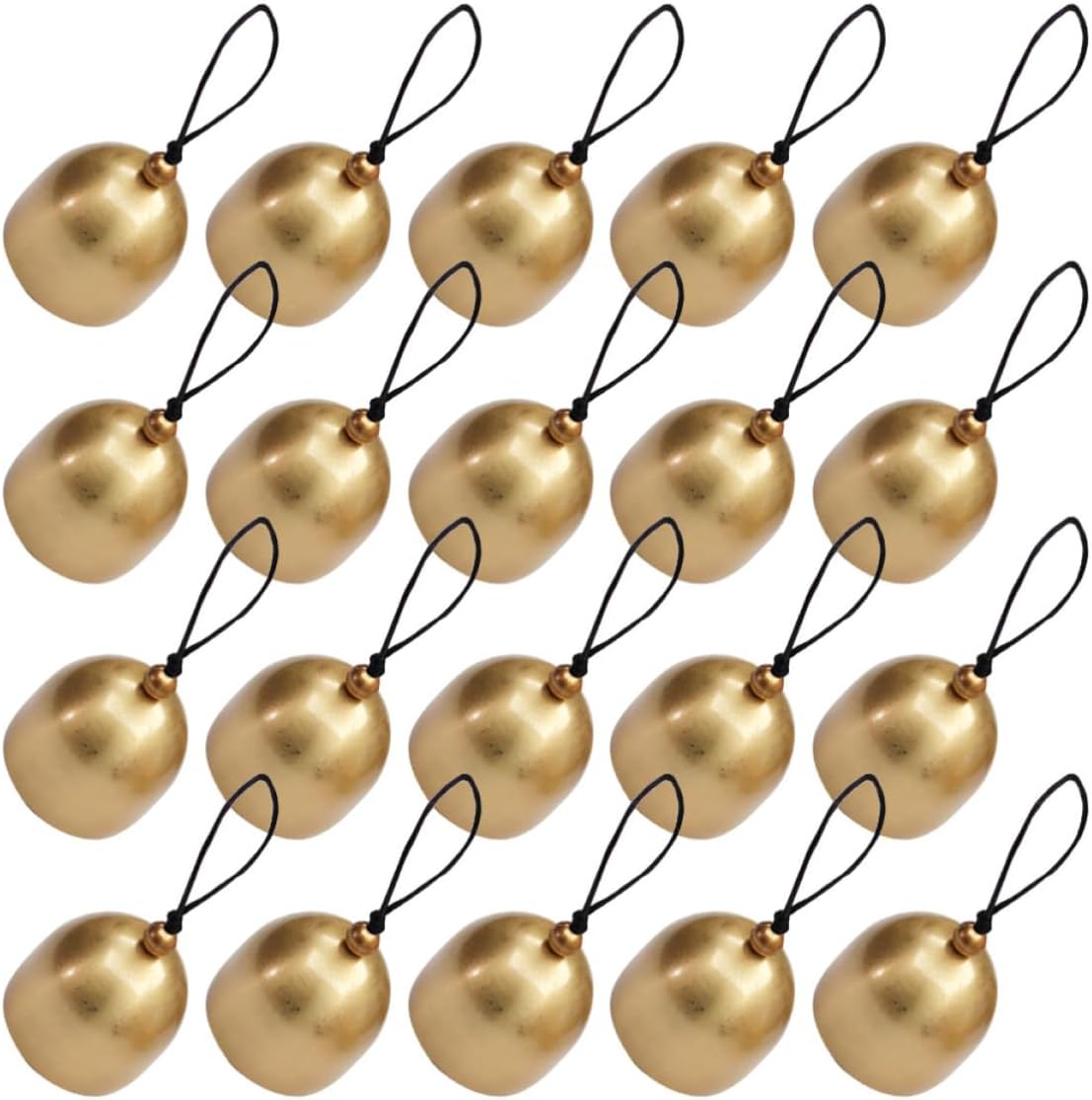 20pcs Mini Vintage Alloy Bells for Crafts Xmas Good Luck
