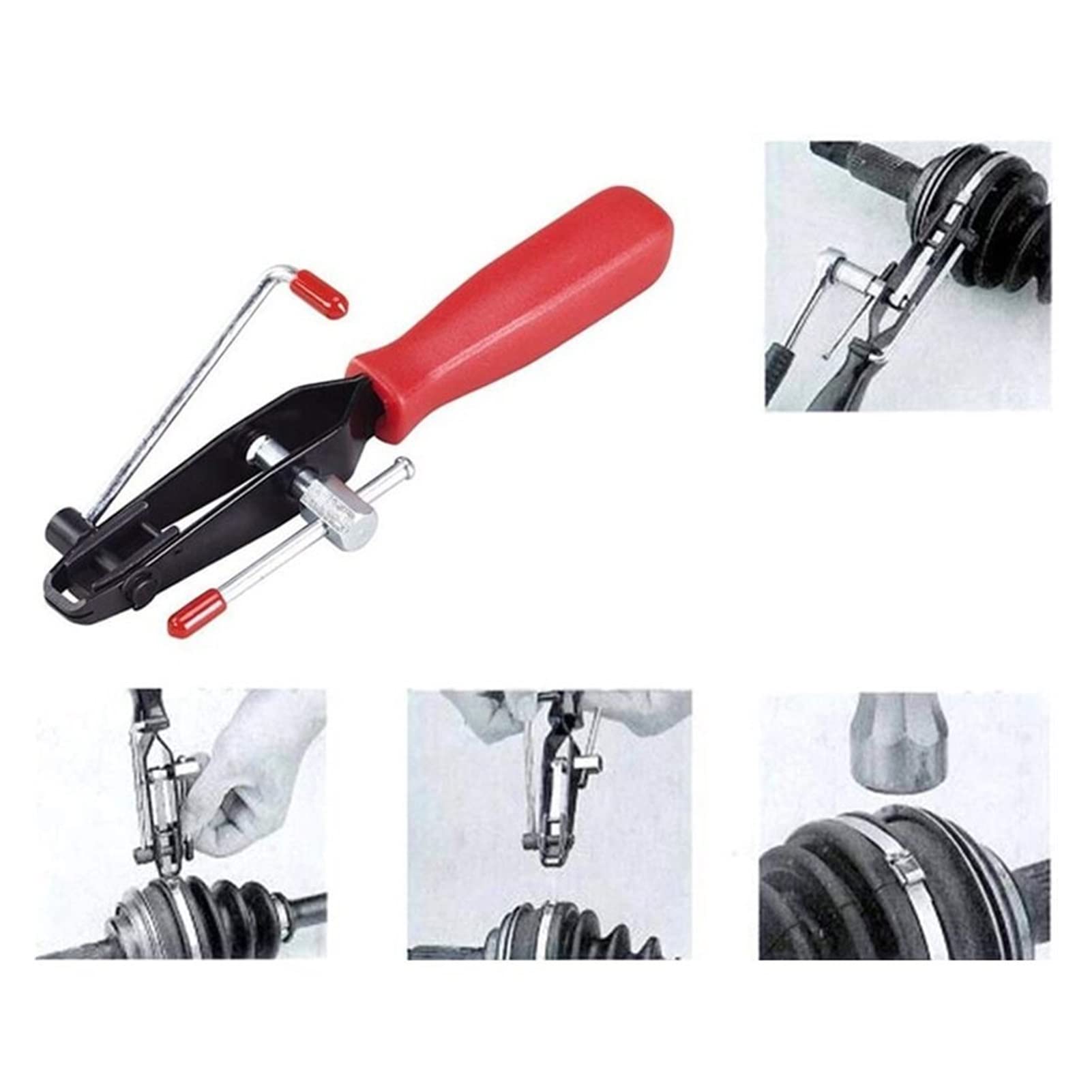 Pasuje dla Cv. Wspólnik startowy zaciski szczypce wielofunkcyjne zespołu pasmowe narzędzie ręczne Cv. Wspólne zaciski boot Colling Car Banding Tool (Color : 2Pcs)