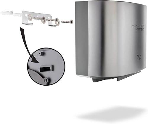 Miniatura 4 de LS-PRO Secador de manos automático para baños comerciales. Aire caliente de alta velocidad, manos secas en 7s. Funcionamiento sin contacto con