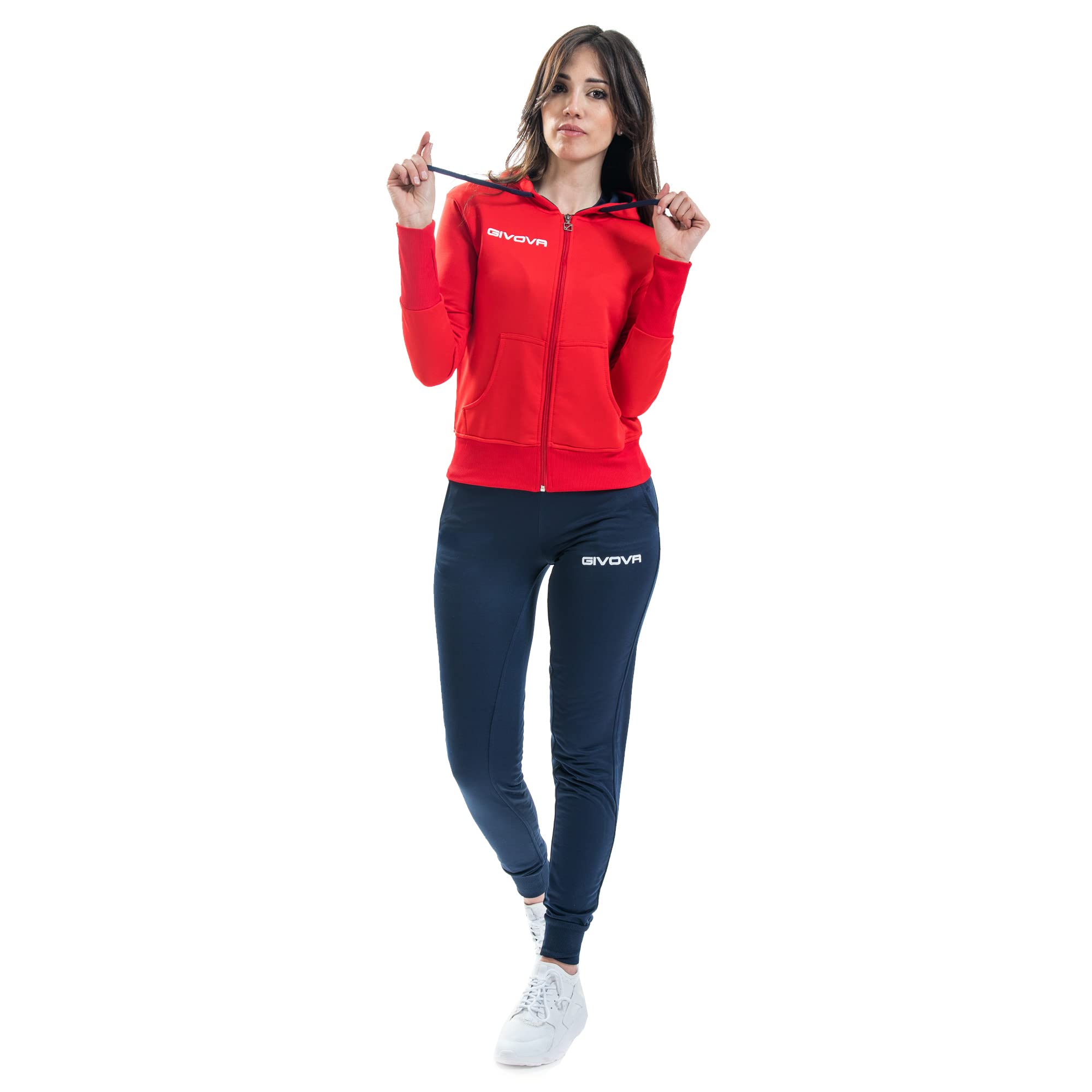 Givova TR015, Unisex, Rosso-Blu, 4XS
