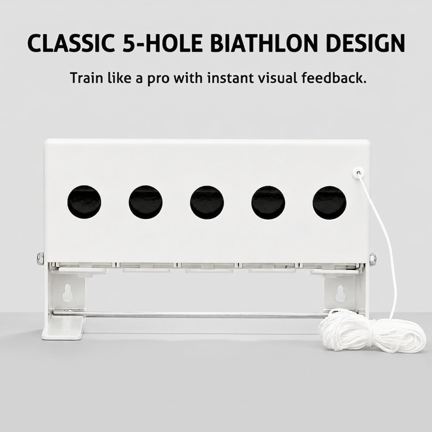 Atflbox Installation de Biathlon, Stand de tir 5 Trous Pare-balles pour Carabine à air comprimé Pistolets à air comprimé