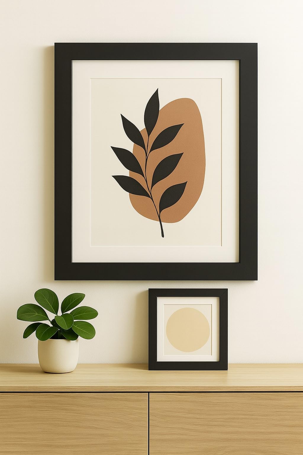 Premium Bilderrahmen 40 mm aus MDF – Schwarz Matt in 70x140 cm – Mit Antireflex Kunstglas – Hochformat & Querformat – Wandmontage & Tischaufstellung – Modernes Design für Fotos, Poster, Urkunden