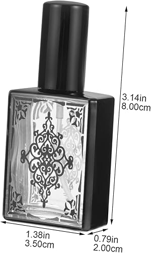 Miniatura 5 de EXCEART 2pcs mini botella de spray botella de fragancia portátil para viaje mini perfume botellas de spray de vidrio 4 oz botella de rodillo