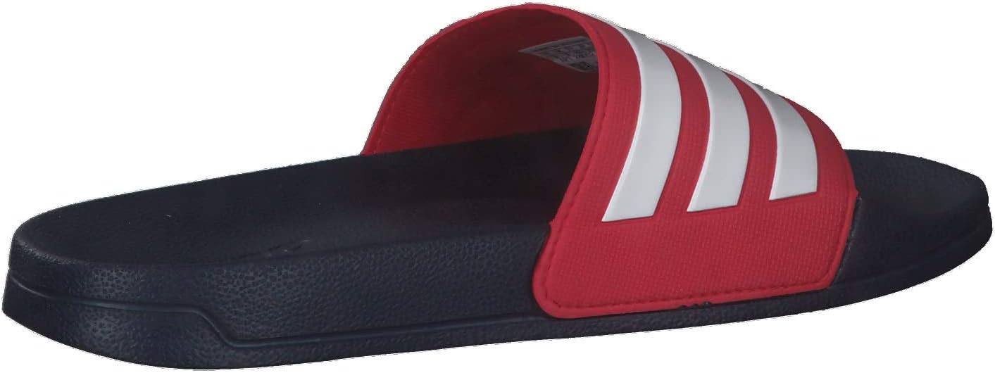 adidas Men's Adilette Shower Slides Sandal 14 Rojo/Ftw Bla/Maruni