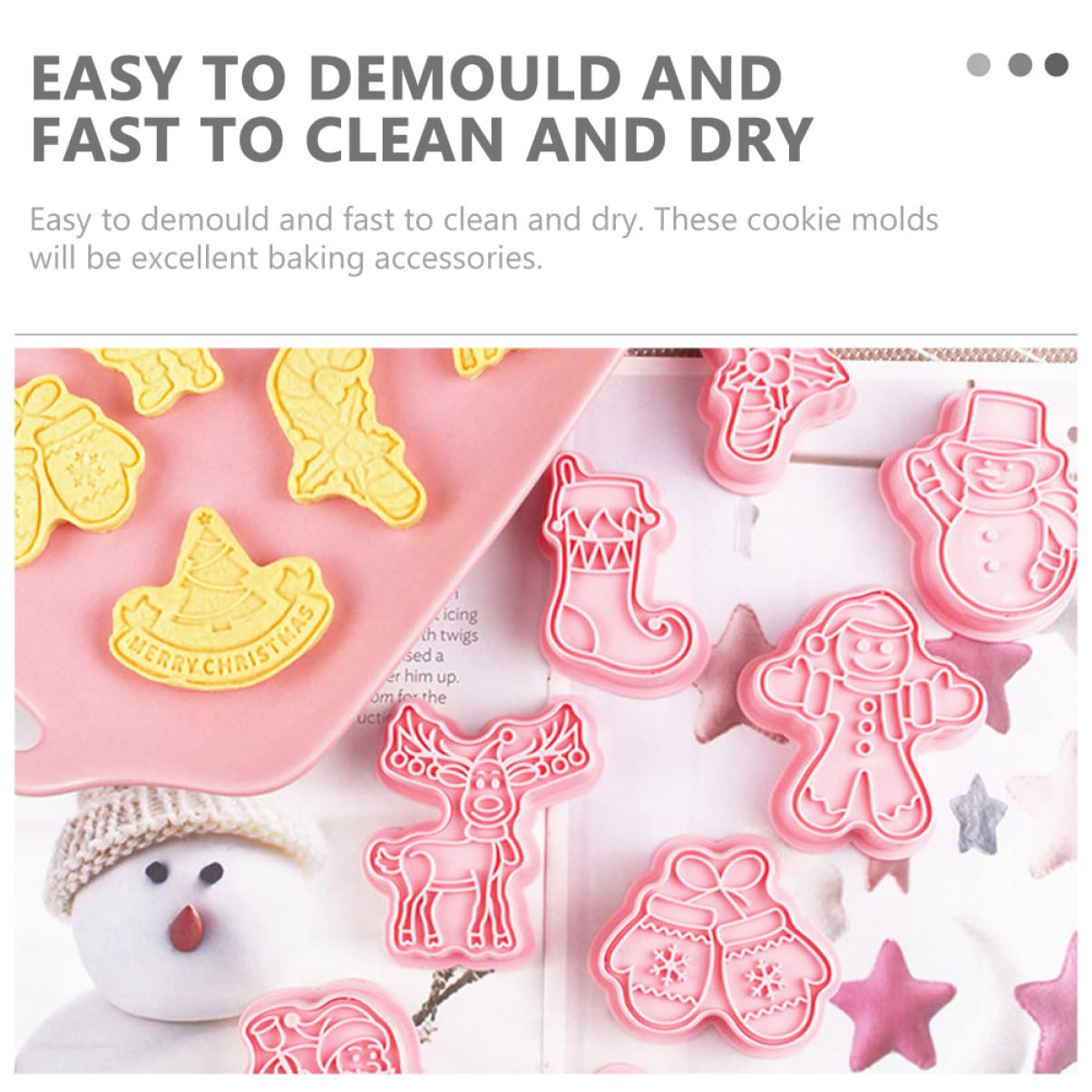 PRETYZOOM 32 Piezas Molde De Galletas Moldes Para Dulces Diy Molde Para Pastel Molde Para Galletas De Prensa De Galletas Amante De La Repostería Molde De Torta Rosa Páginas