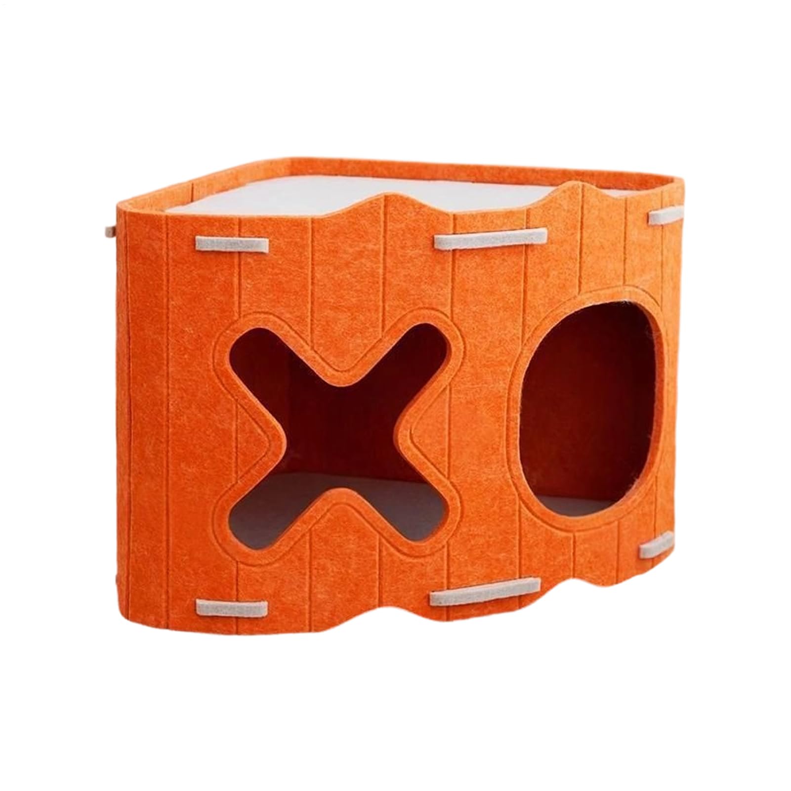 Nid pour animaux feutre semi-fermé et cabane chat intérieur extérieur voyage
