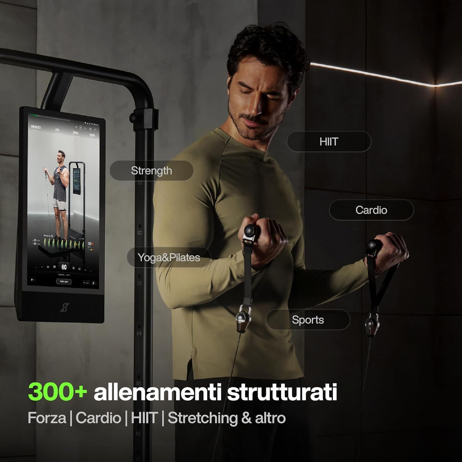 Speediance Gym Monster 2 Works Plus, Smart Home Gym, Upgraded AI-Powered Home Training Machine, Multifunzionale, Attrezzature per il fitness, All-In-One Training Station