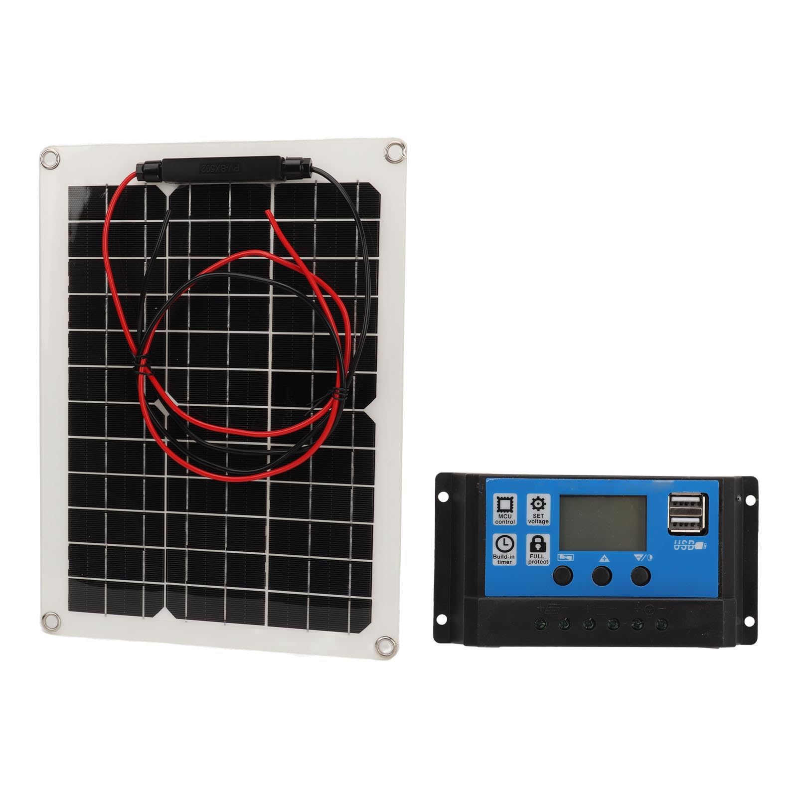 300W Solar Charging Panel Kit, High Efficiency Solar Panel And Solar Charger Controller for RV Suitable for Charging Cell PhonesTablets Laptops Energy Storage Devices