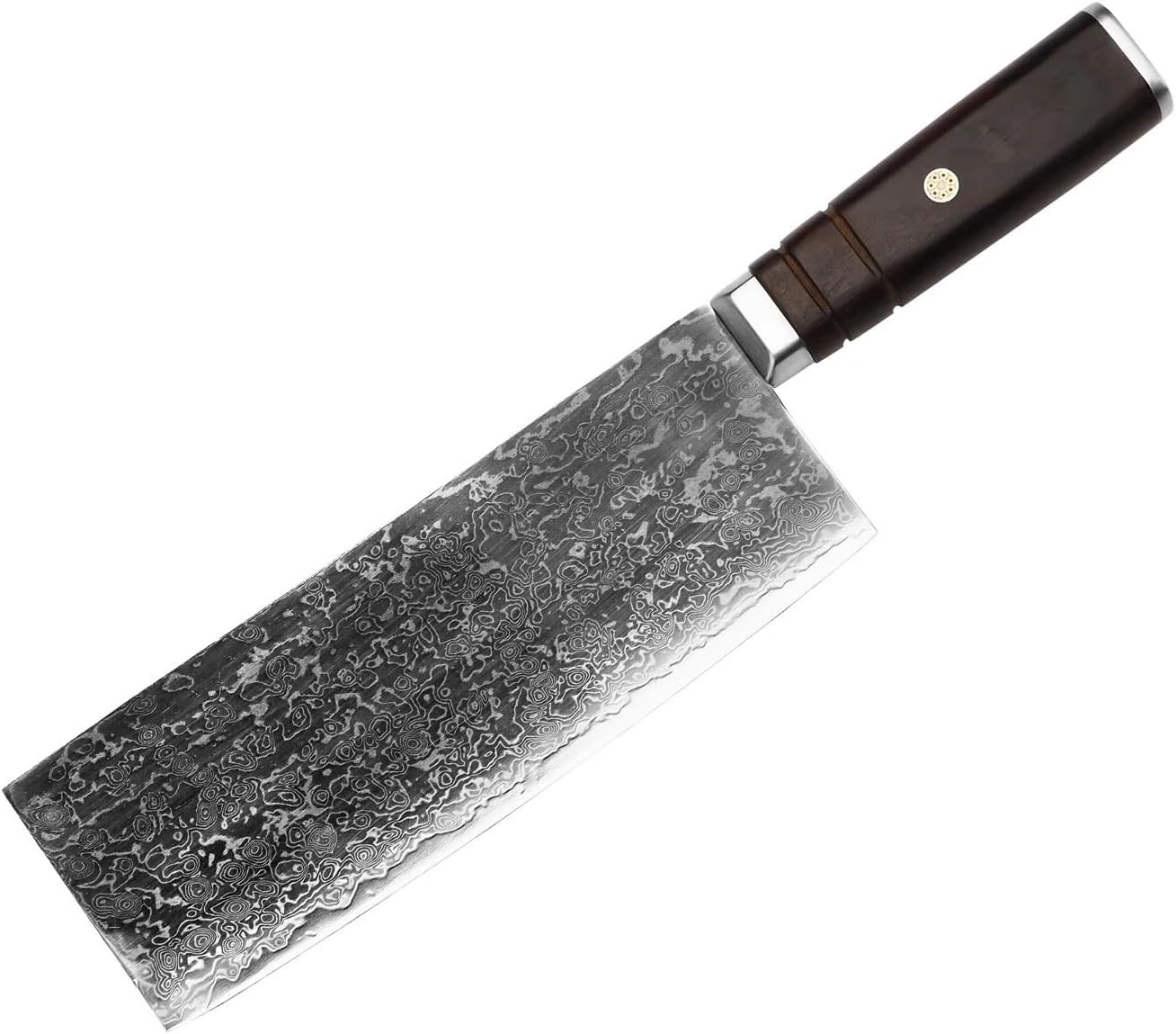 Meat Cleaver Knife, 8 Inch Chinese Chef Knife Damascus Steel Blade Sharp Slicing Cleaver Handmade Forged Kitchen Knives For Cutting Vegetables Meat