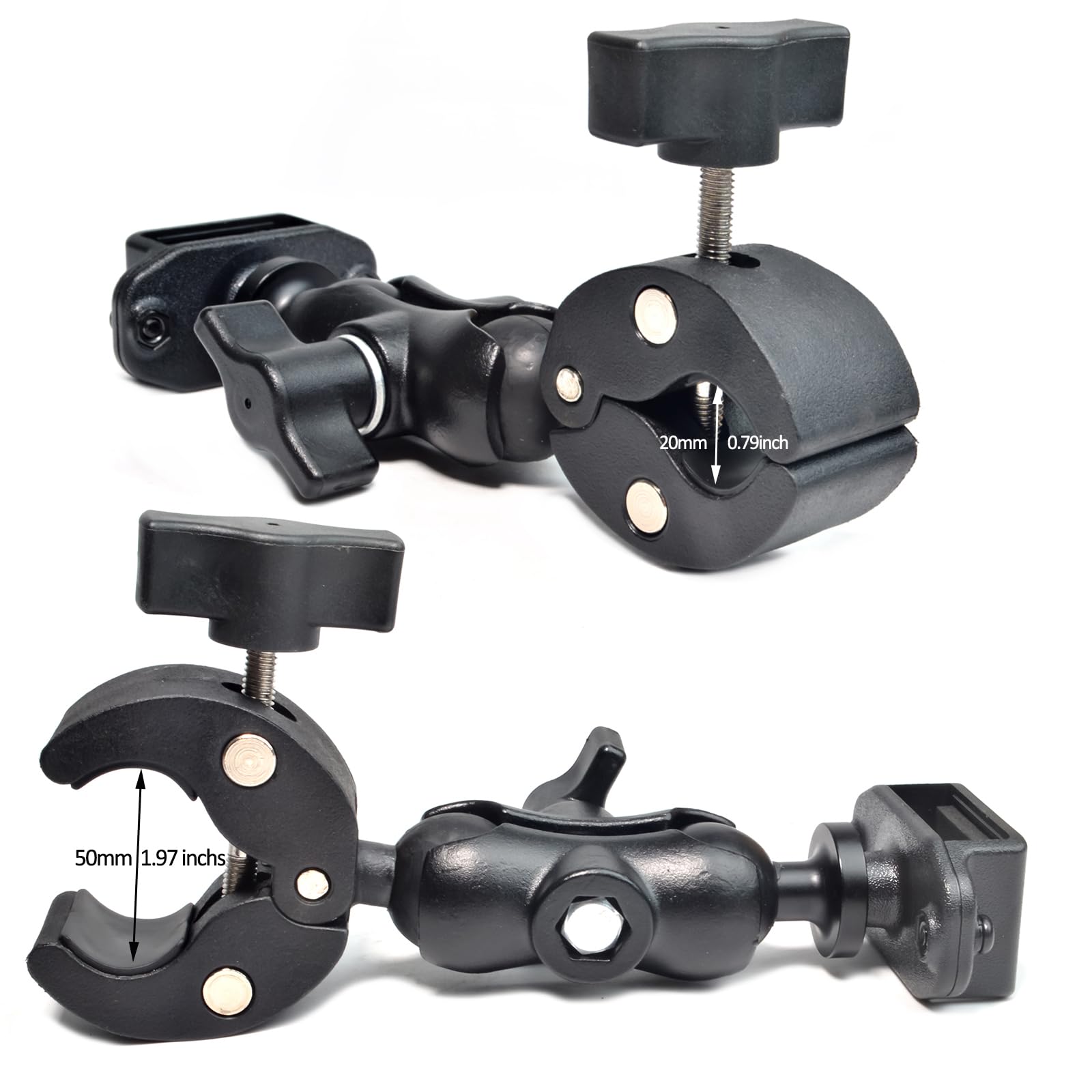 HYS Walkie Talkies Soporte para Moto, Soporte Ajustable para Radio de Moto, Compatible con Motorola Talkabout TLKR Baofeng UV5R Quansheng Radio (Z-7)