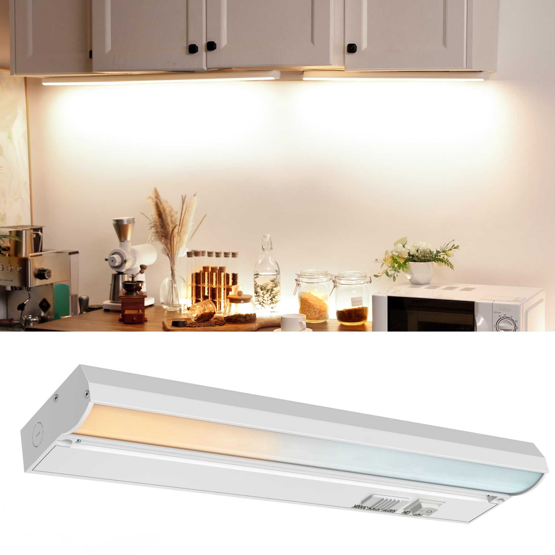 Under Cabinet Hardwired LED Light Kit – RGB Color-Changing, Kitchen Counter Lighting