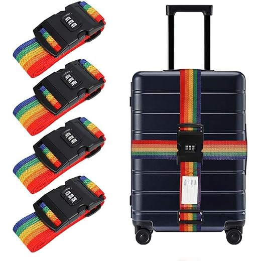 Luggage Strap Set for Suitcases (4 Pcs)