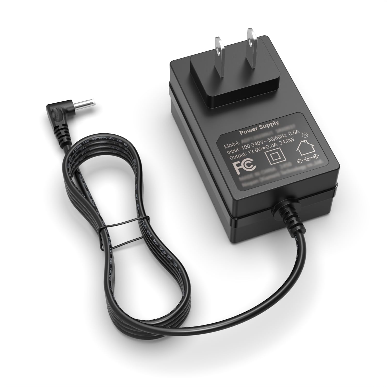 Dexpt 12V 2A 7.5Ft Laptop Charger for Gateway Model GWTC116-2BK GWTC116-2BL GWTN156-11BK GWNC21524-BL GWTN141-5BK GWTN141-1BK SAW30A-120-2000U GWTC116 GWTN116 GWTN141 GWNC21524 GWTN156 Power Cord