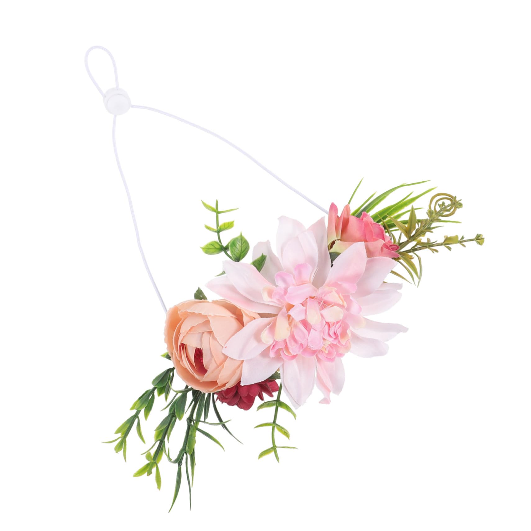 Couronne pour chien naturelle BESPORTBLE avec bandeau ajustable pour animaux