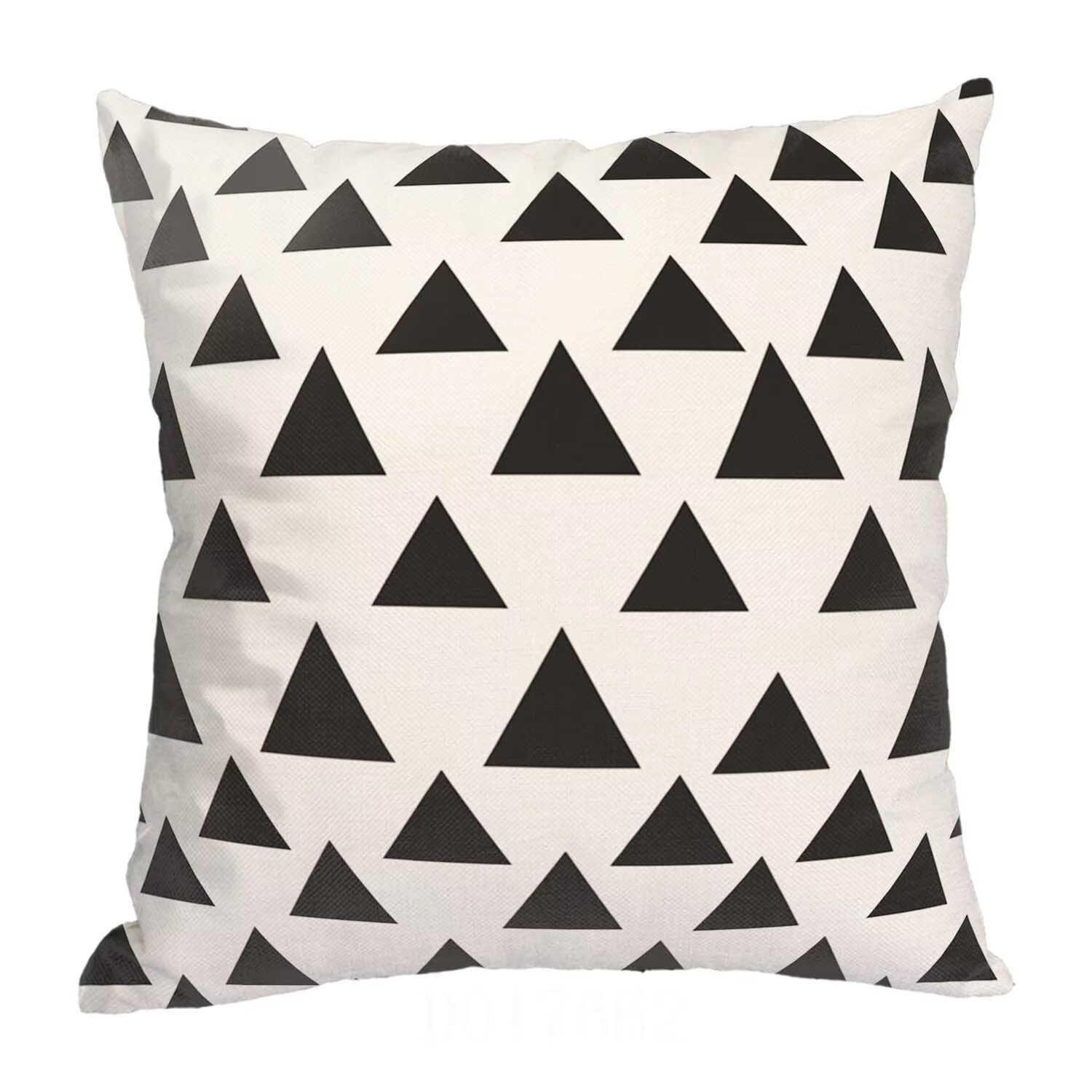 Fundas Cojines SuavesEn Blanco Y Negro Fundas Cojines Cuadradas Suaves Funda Almohada Cojines Suaves Sillas Jardin para Oficina Jardín Cama Sofá Banco Interior Juego de 4 Funda Cojin GeometríA mu-437