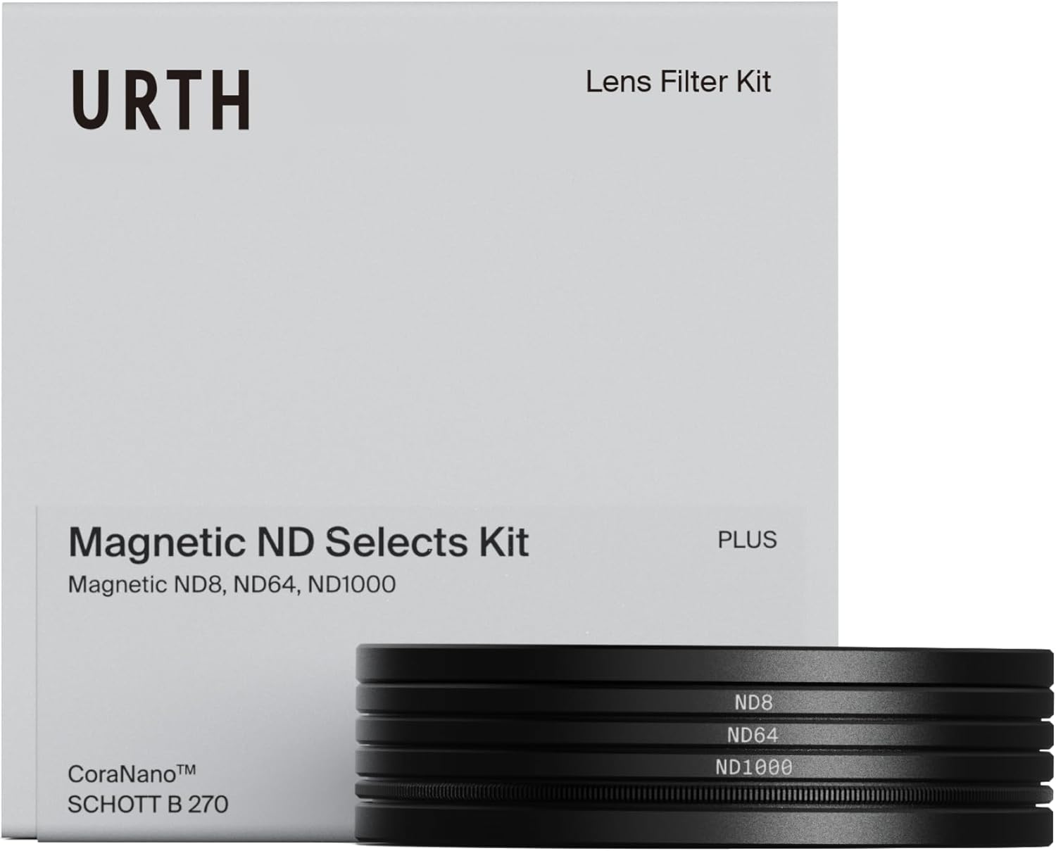 Urth 67mm3-in-1 Magnetic Lens Filter Kit (Plus+) — Neutral Density ND8, ND64, ND1000, 20-Layer Nano-Coated, Ultra-Slim Camera Lens Filters