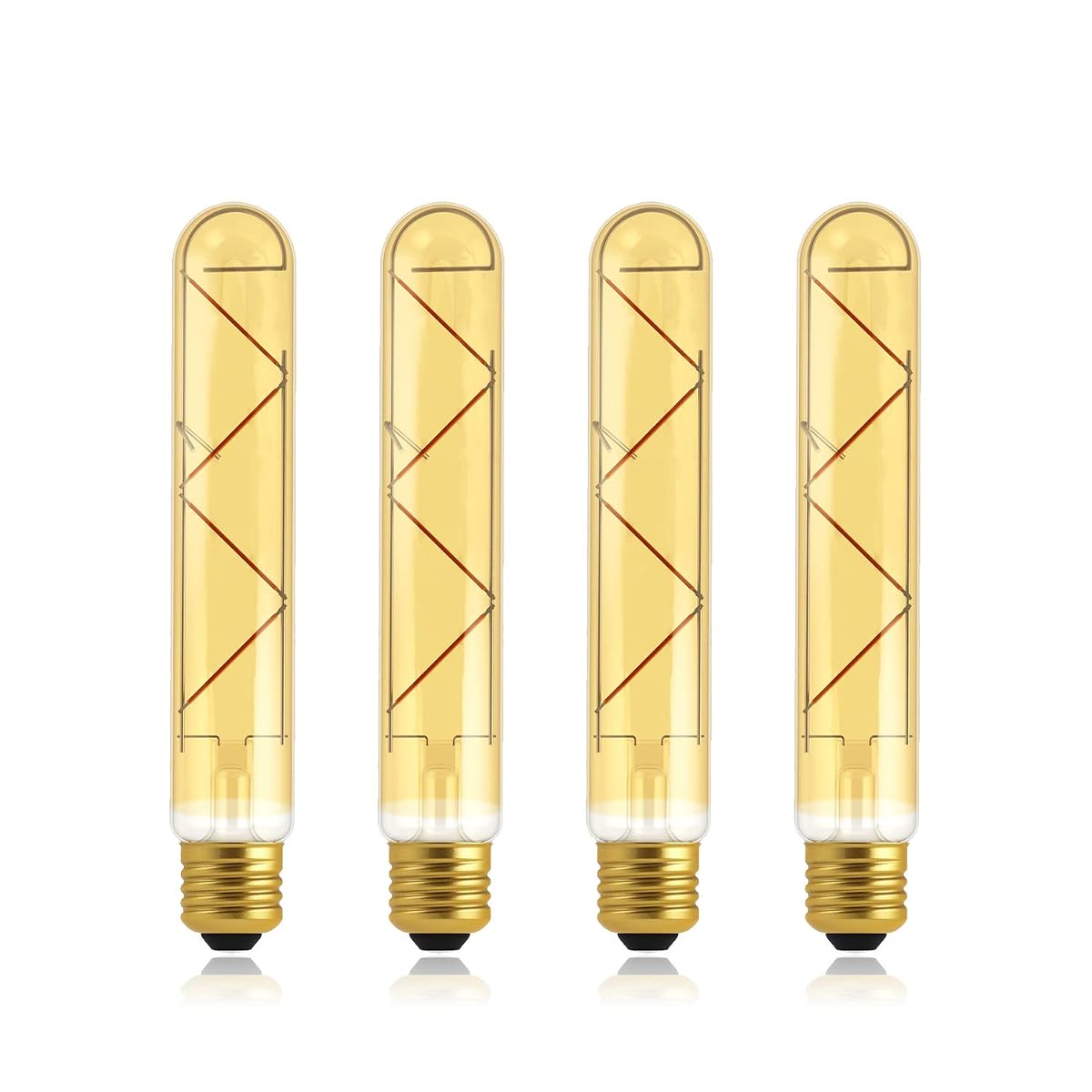 helloify T10 Vintage LED Bulb, 40W Equivalent, Dimmable, Warm White 2500K,
