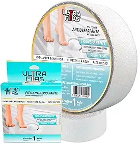 Fita Antiderrapante Para Banheiro Box Piscinas Transparente Anti Quedas Impermeável Ultra Fitas