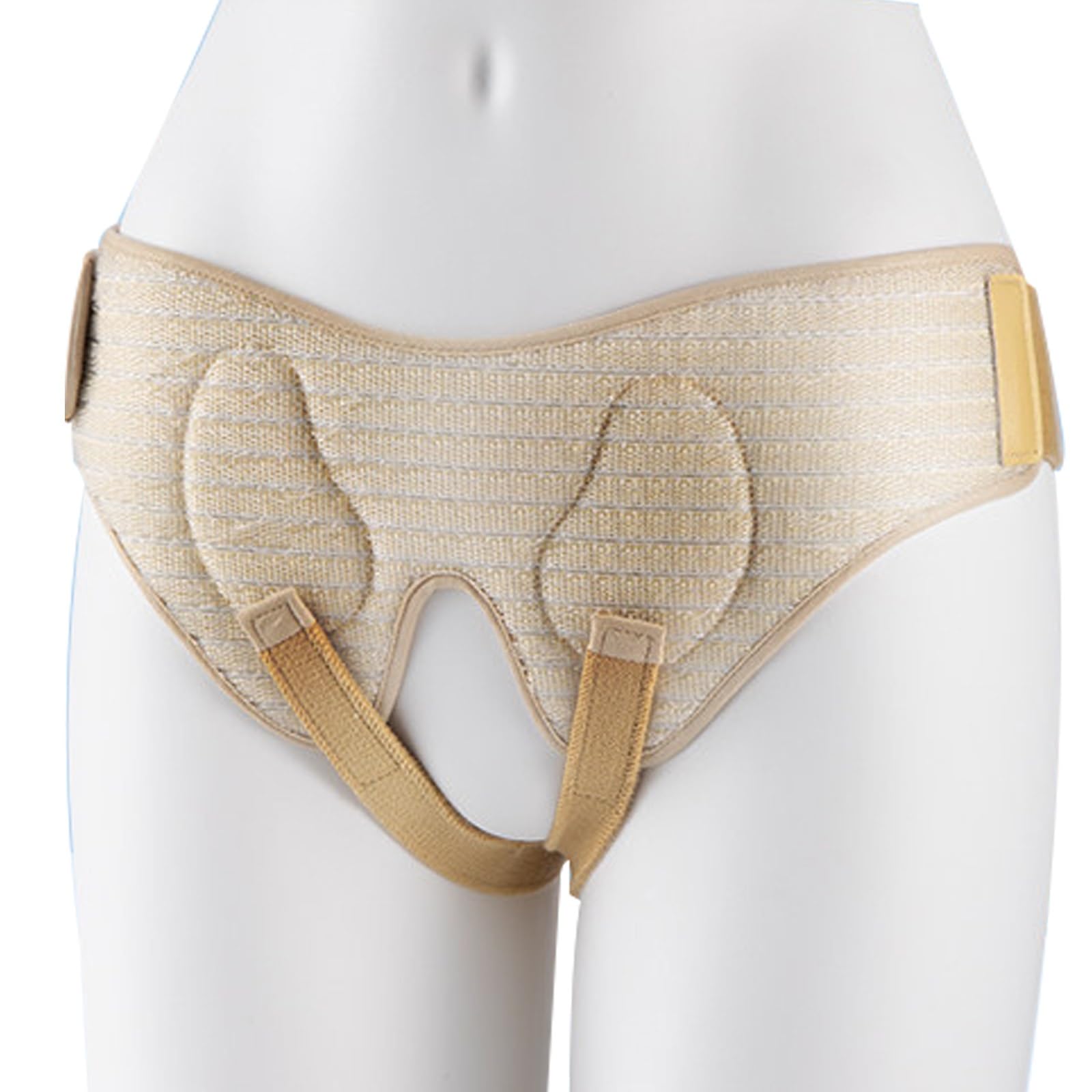 Cintura Ernia Inguinale per Uomo e Donna, Cintura di Supporto Regolabile con 4 Cuscinetti Compressivi, per Recupero Pre e Post-Operatorio(Small)