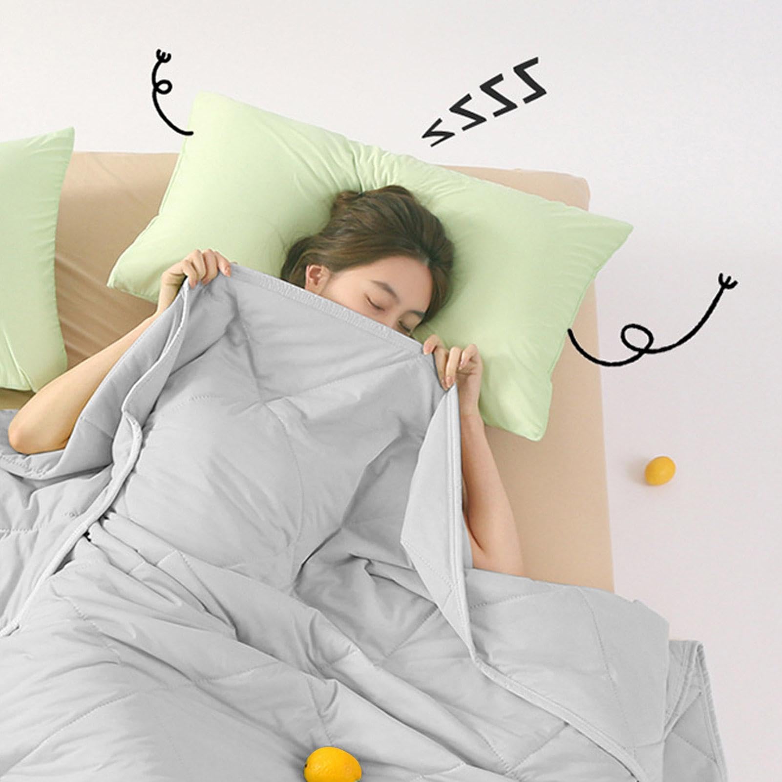 Coperta rinfrescante estiva 220 x 240 cm, coperta rinfrescante per persone | e cani, coperta rinfrescante leggera a 3 , coperta per sudorazione notturna, sonno caldo