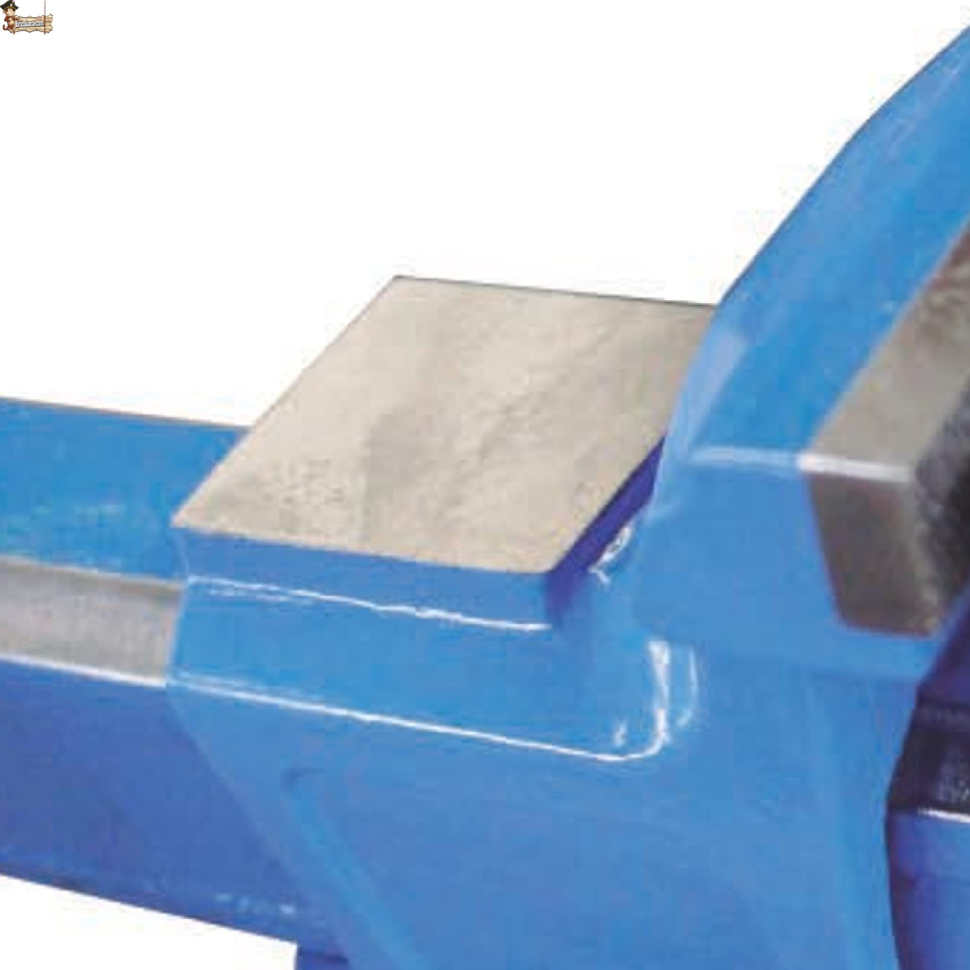 BricoLoco.com Vite da banco da lavoro Tornio regolabile in acciaio fuso Morse sostituibili per tavolo da lavoro con incudine, base fissa, fabbro, meccanico, legno, modellismo (150 mm.)