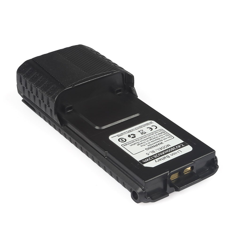 BaoFeng BL-5 3800 mAh przedłużony akumulator kompatybilny z BaoFeng UV-5R, UV-5RTP, UV-5RE, UV-5R PLUS, BF-F8HP, BF-F9, BF-F9 V2 HP dwukierunkowe radio Walkie Talkie