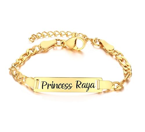 14ct Gold Filled Baby Bracelet Custom Engraved Charm Baby Bracelet-Engraved Name Bracelet- 14ct Gold Filled Baby Bracelet, Gold Plated Dainty baby