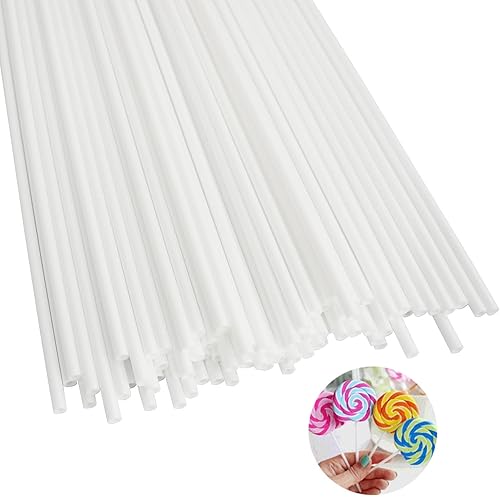 Miniatura 2 de Cake Pop Sticks yyangz 200 palitos de piruleta blancos de 8 pulgadas para piruletas, galletas, dulces, postres, palitos de golosinas