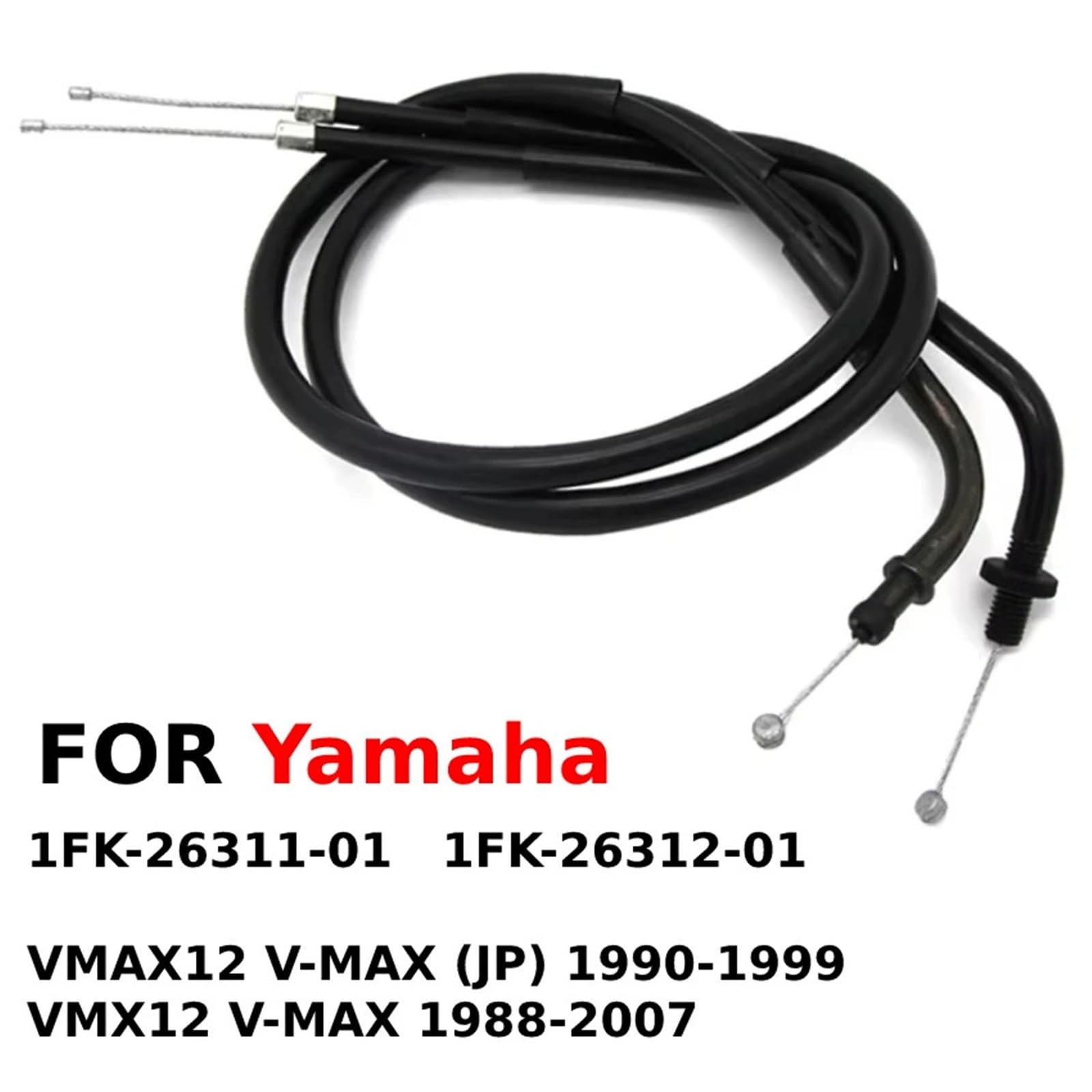 Cavi acceleratore moto Adatto per Yamaha VMAX12 V-MAX (JP) 1990-1999 VMX12 1988-2007 1FK-26311-01 1FK-26312-01 Cavo acceleratore moto