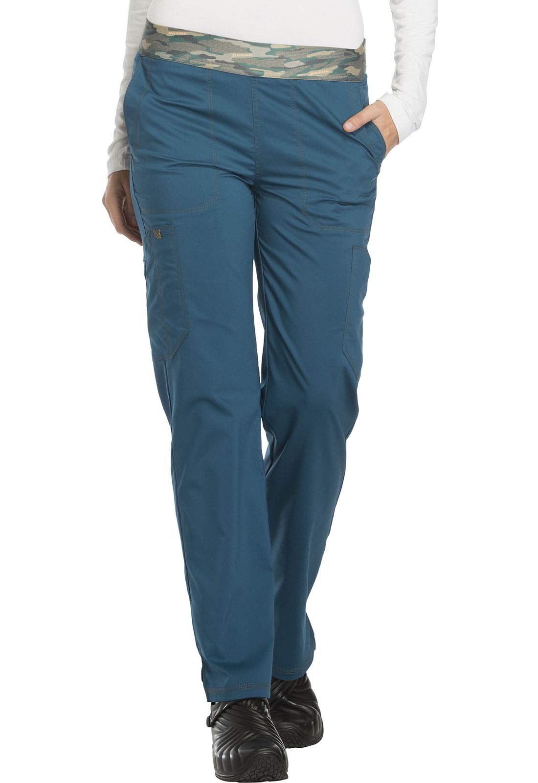Dickies Essence Women Scrubs Pant Mid Rise Tapered Leg Pull-on DK140