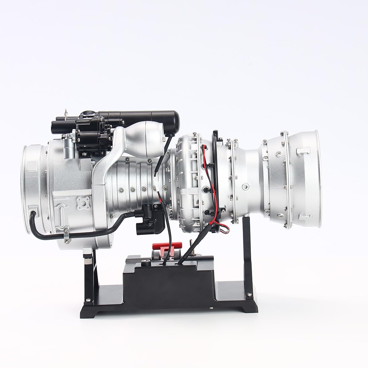 ExploTex SKYMECHMAN 1/4 Scale Metal Simulación Electric Military Helicóptero Turboso Engine Model Kit (470+pcs), Aviation Technology-Style Educational Display Piece