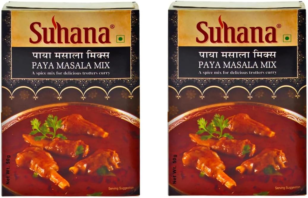 Suhana Box Paya Masala 50g | Traditional Spice Blend for Paya Curry | Authentic Indian Seasoning Masala (Pack of 2)