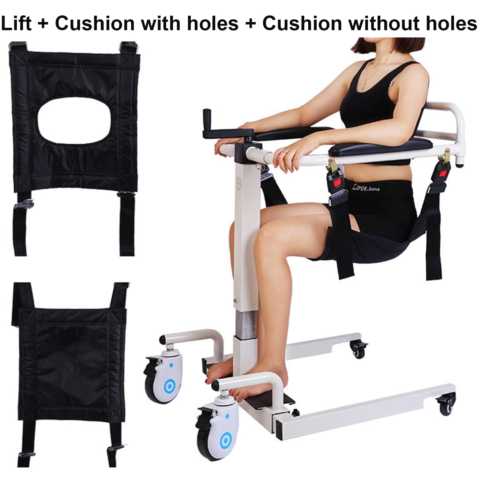Silla de Ruedas Multifuncional Elevador de Pacientes Hogar de Ancianos Postrado en Cama Parálisis Enfermería Discapacitados Hospital Enfermería Baño Inodoro Silla Plegable
