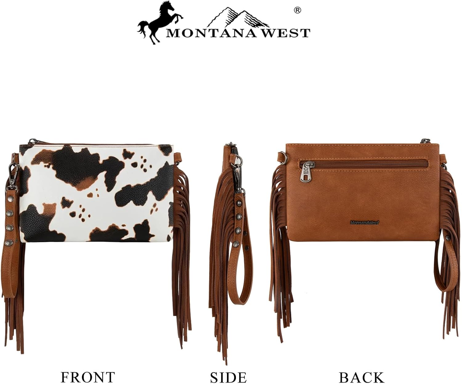 Montana West Western Purse for Women Crossbody Bag Wristlet Clutch Purse - Image 4