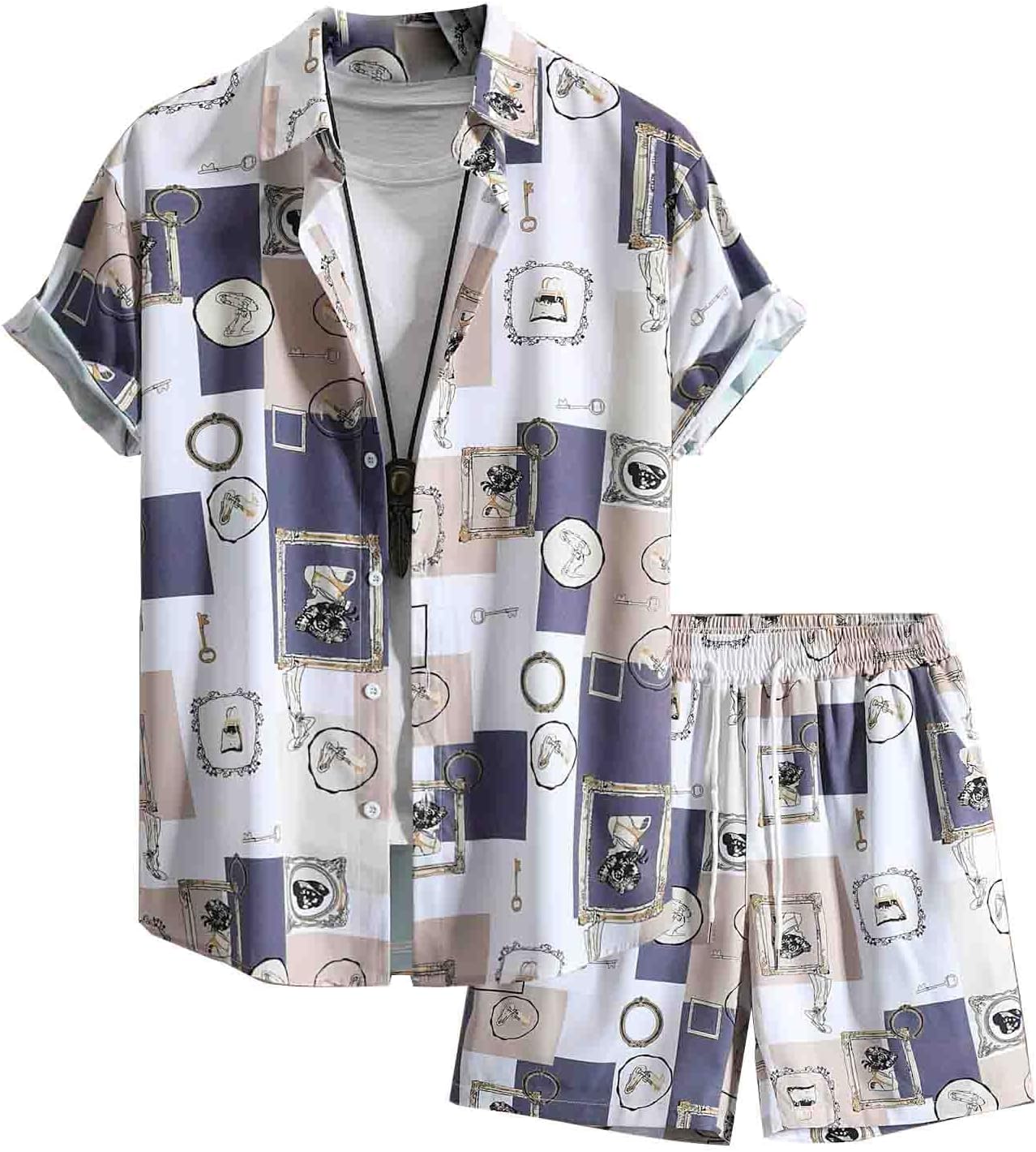 OM SAI LATEST CREATION Co Ord Set for Men | Night Suit | T-Shirt and Shorts Set for Man | Night Dress | Pyjama Set | Summer Wear | Lounge wear | Beach Outfit